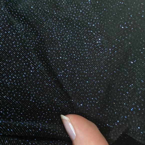 Alice + Olivia Jersey Knit Black Jumpsuit with Blue Sparkles🖤💙🖤 - Picture 8 of 10